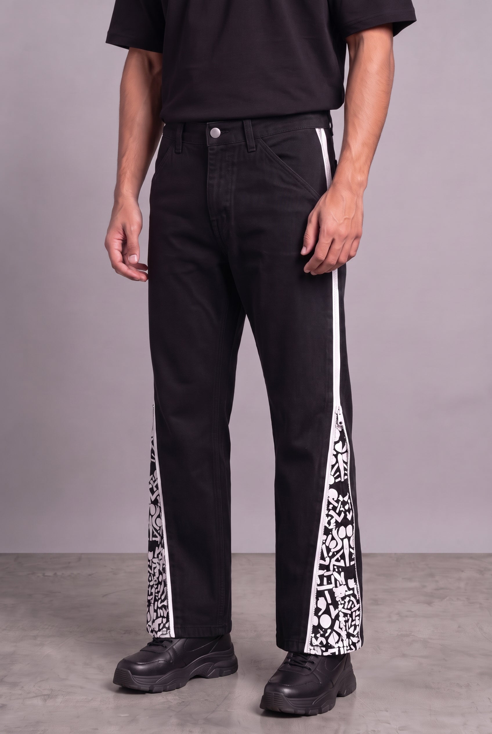 DAY TO NIGHT DENIM BLACK MEN'S PANTS [50/50 LIMITED EDITION]