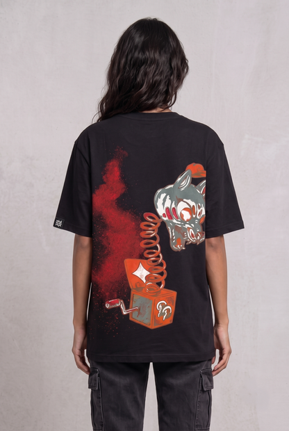 DARK SECRET BLACK WOMEN’S OVERSIZED T-SHIRT