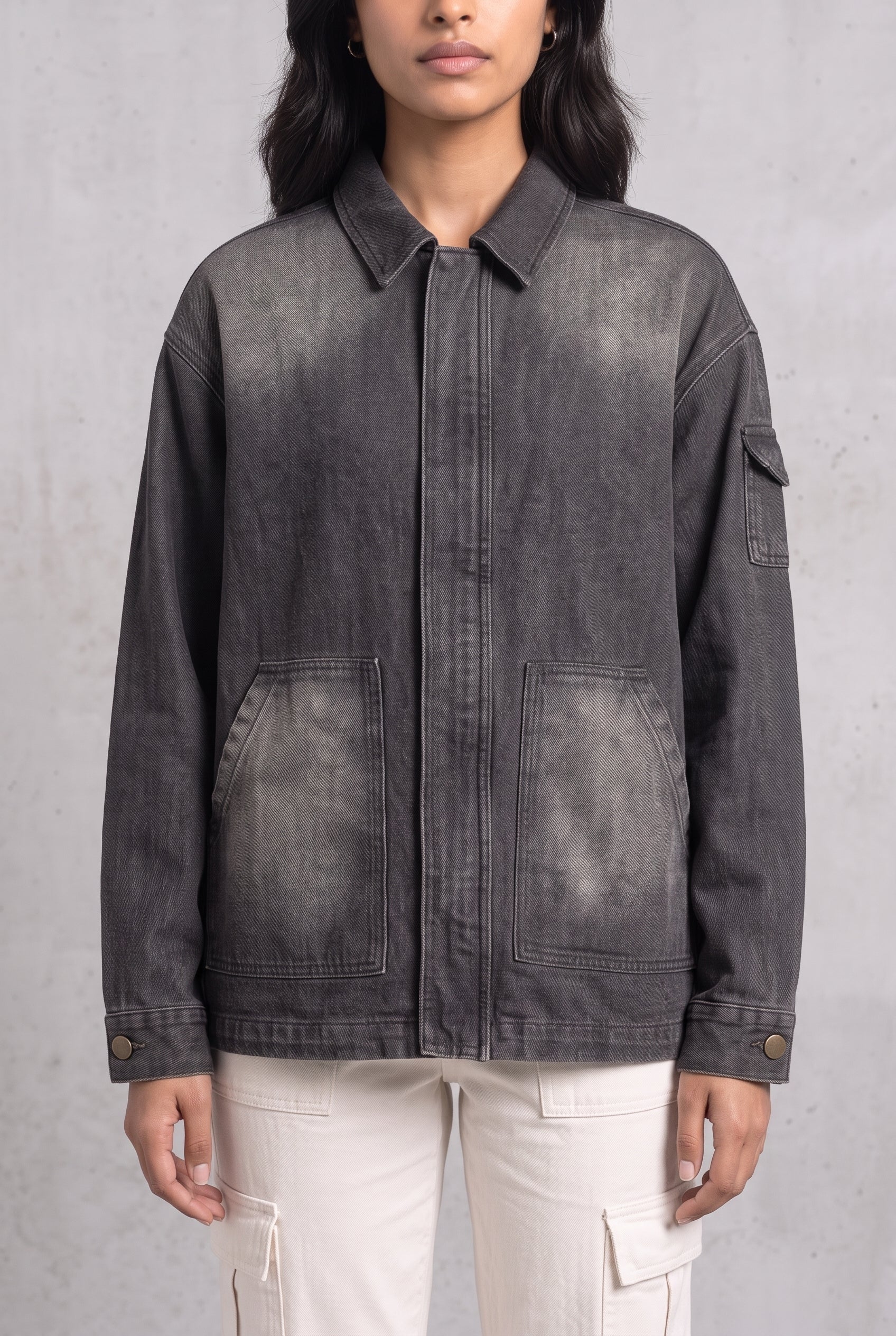 BLACK OG DENIM WOMEN'S JACKET