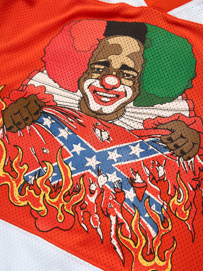 Denim Tears Burning Flag Hockey Jersey