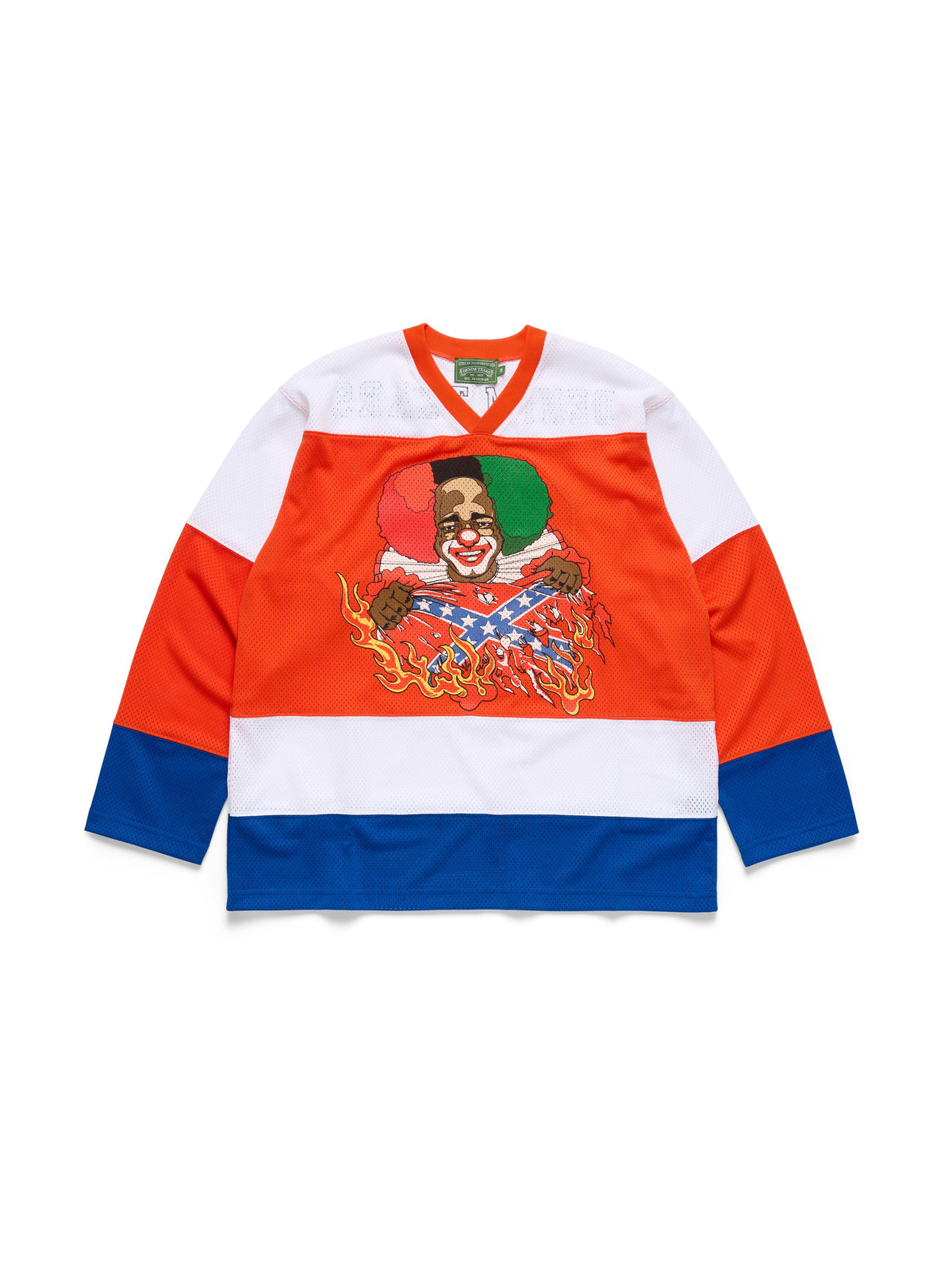 Denim Tears Burning Flag Hockey Jersey