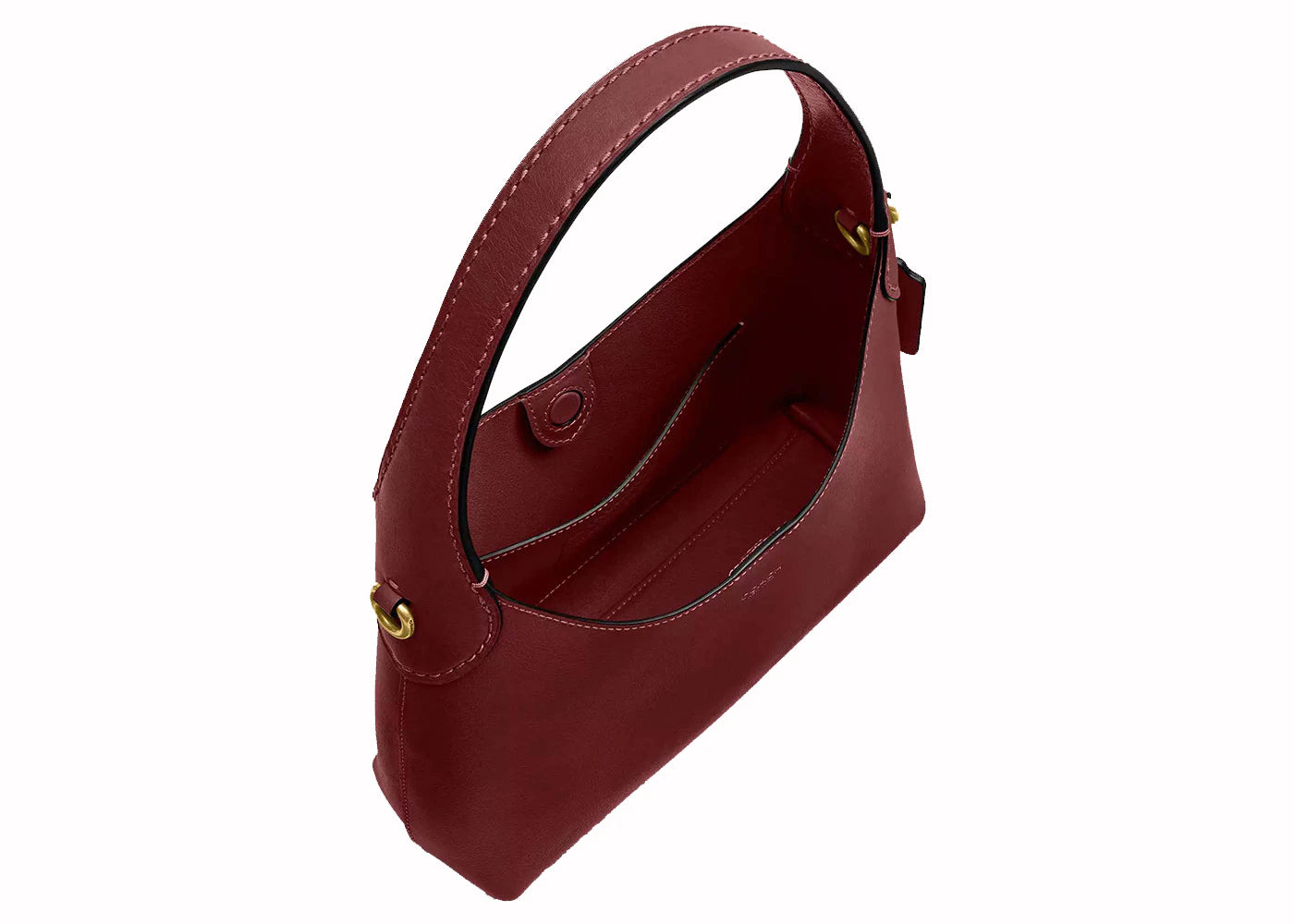 Coach Brooklyn Shoulder Bag 23 Brass/Dark Ruby