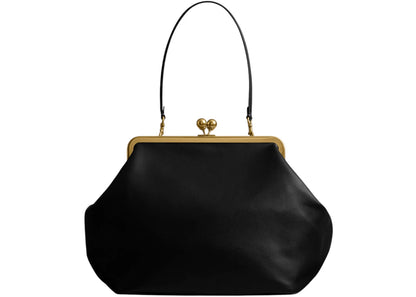 Coach Large Kisslock Frame Bag Brass/Black