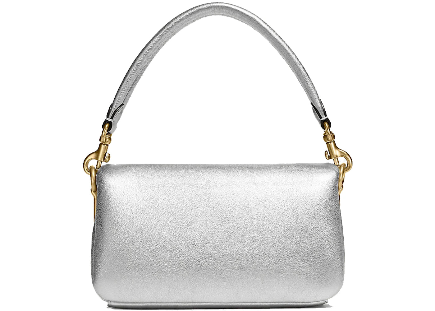 Coach Pillow Tabby Shoulder Bag 18 Metallic Silver