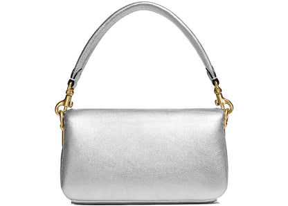 Coach Pillow Tabby Shoulder Bag 18 Metallic Silver