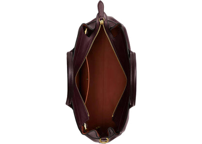 Coach Soft Empire Carryall Bag 40 Brass/Merlot