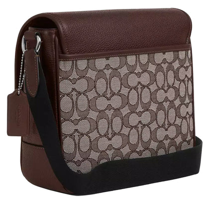 Coach Sprint Map Bag 25 In Signature Jacquard In Oak Maple CE534