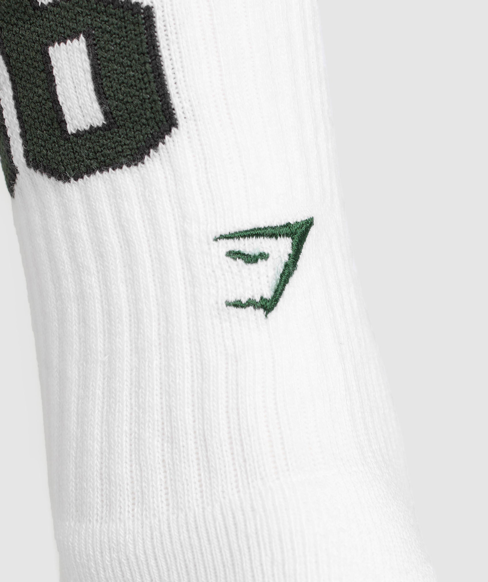 Women's Gymshark Collegiate Crew Socks 3Pk White