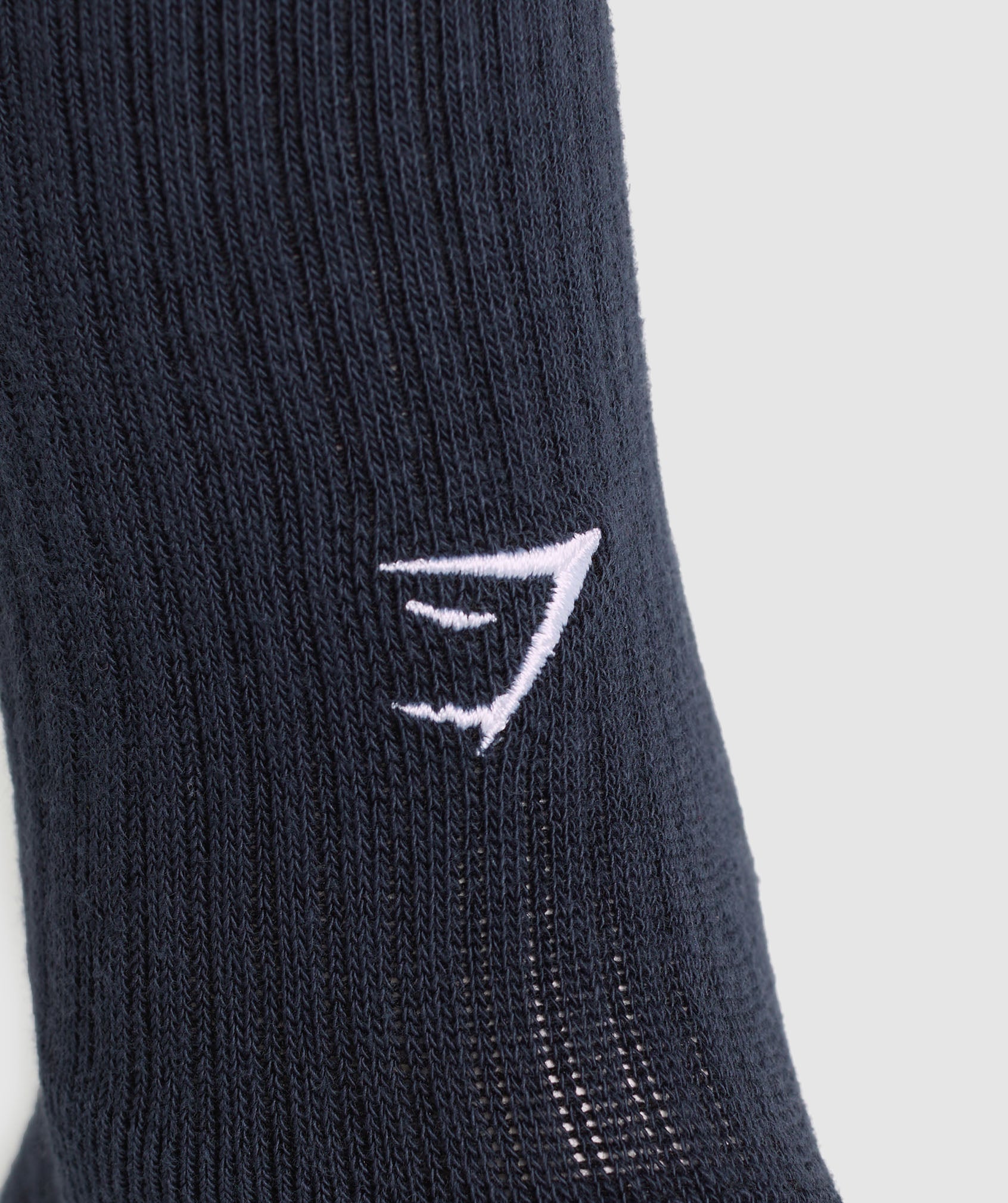 Women's Gymshark Collegiate Crew Socks 3Pk White