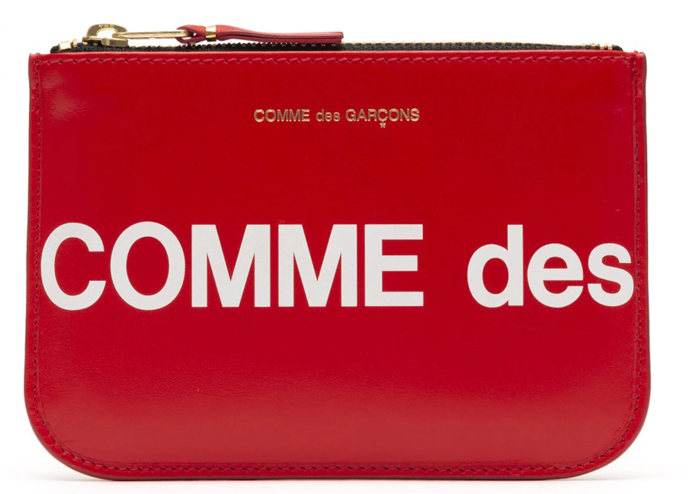 Comme Des Garcons Sa8100Hl Huge Logo Wallet Red