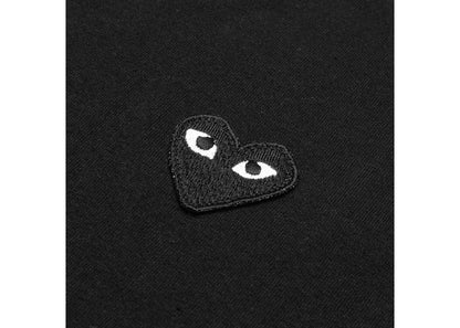 comme des garcons play black emblem t-shirt black