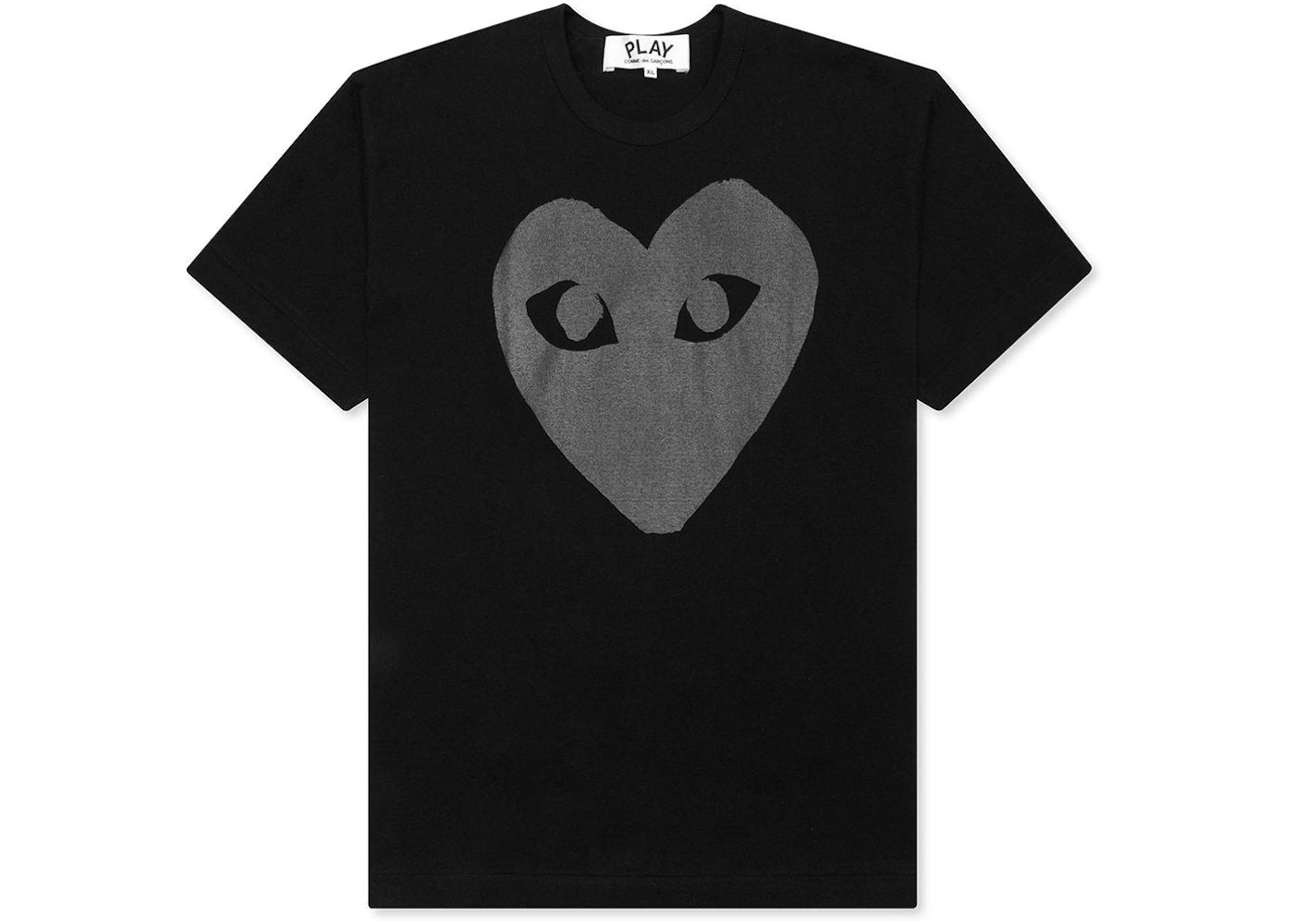 comme des garcons play black heart t-shirt black