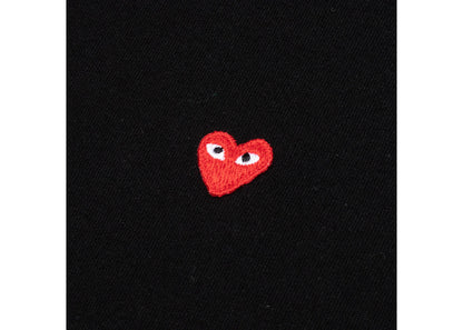 comme des garcons play small red heart t-shirt black
