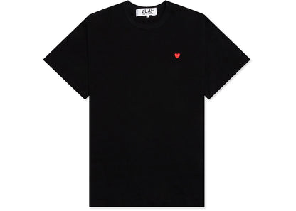 comme des garcons play small red heart t-shirt black