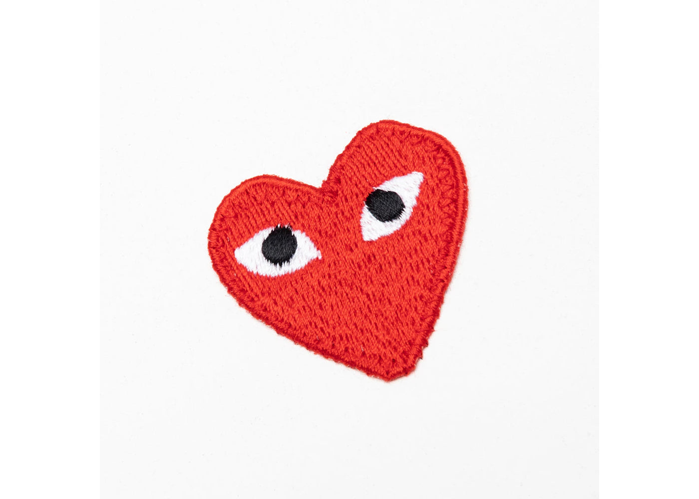 comme des garcons play white heart t-shirt navy