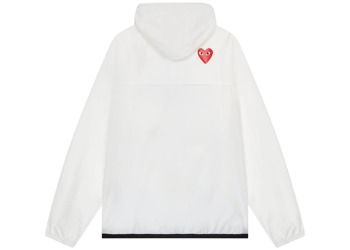 comme des garcons play x k-way claude full-zip jacket white
