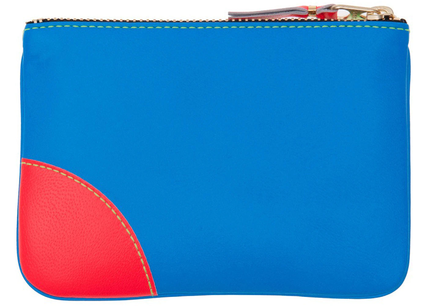 comme des garcons sa8100sf super fluo wallet green/blue 