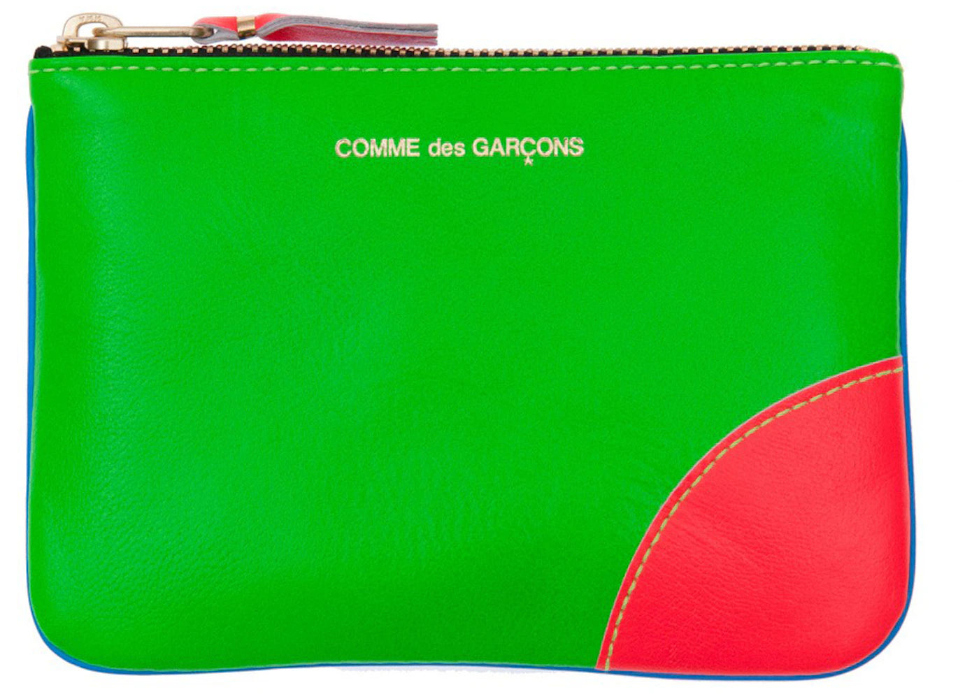Comme Des Garcons Sa8100Sf Super Fluo Wallet Green/Blue