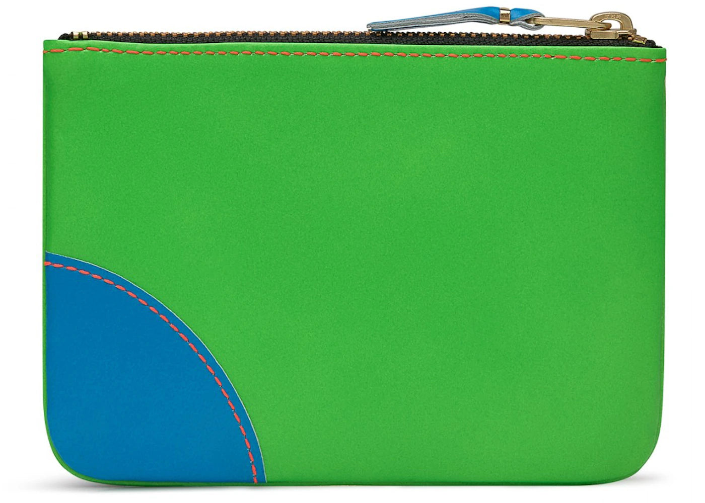 comme des garcons sa8100sf super fluo wallet orange/green 