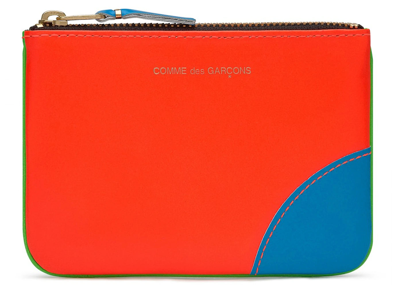 Comme Des Garcons Sa8100Sf Super Fluo Wallet Orange/Green