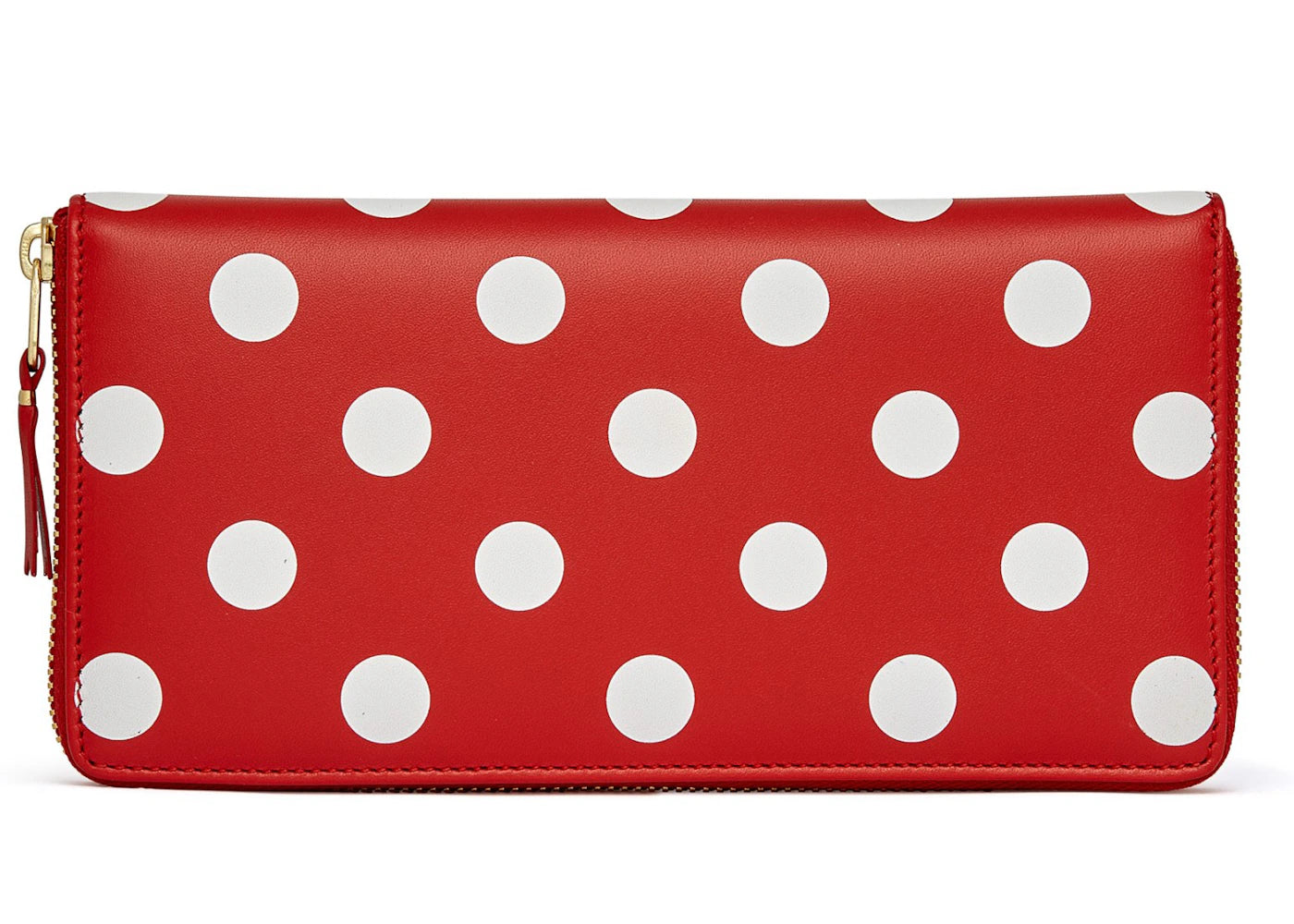Comme Des Garcons Sa0110Pd Wallet Polka Dots Red