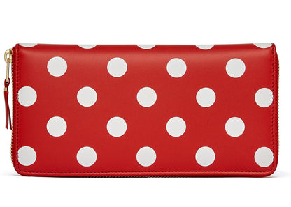 Comme Des Garcons Sa0110Pd Wallet Polka Dots Red