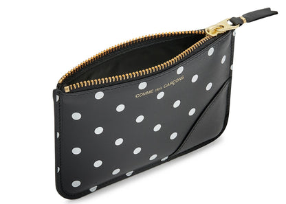 comme des garcons sa8100pd wallet polka dots black 