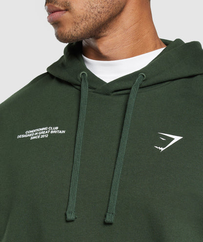 Gymshark Conditioning Club Hoodie Trail Green