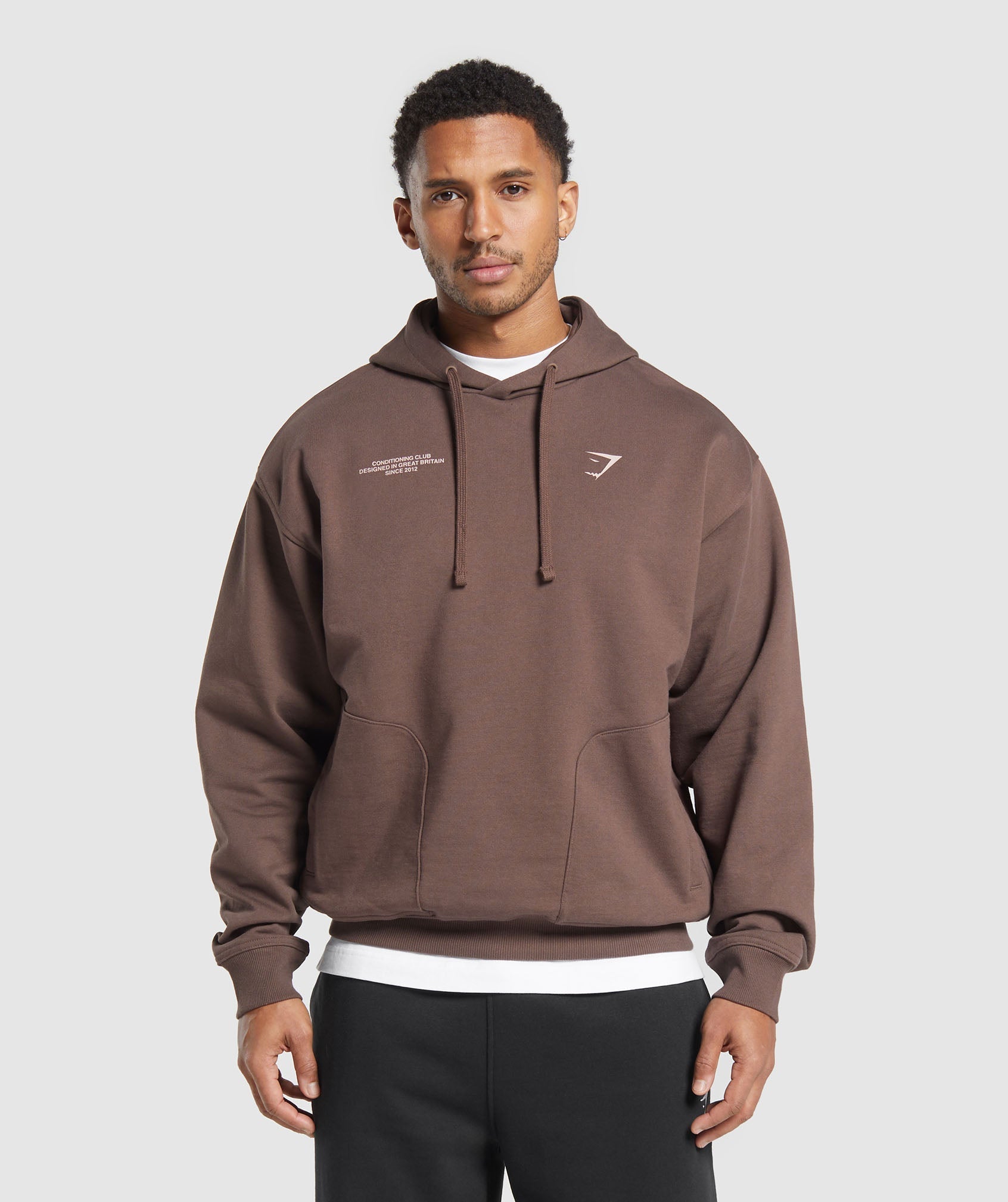 Gymshark Conditioning Club Hoodie Walnut Brown