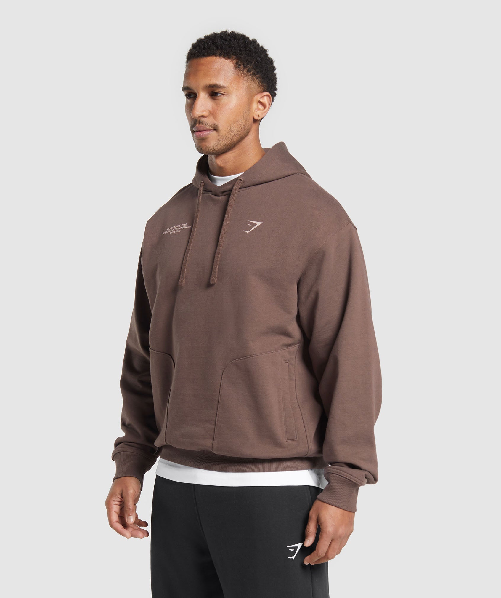 Gymshark Conditioning Club Hoodie Walnut Brown