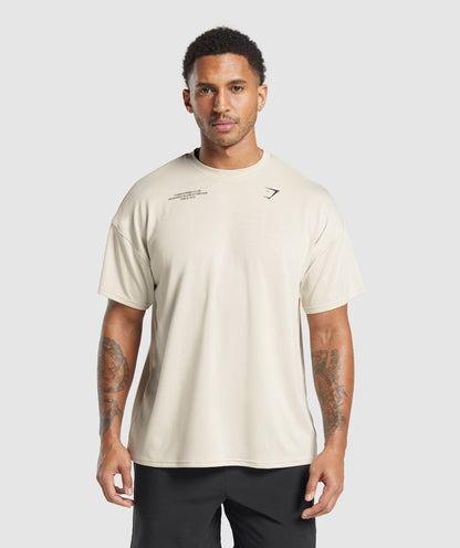Gymshark Conditioning Club Oversized T-Shirt Pebble Grey