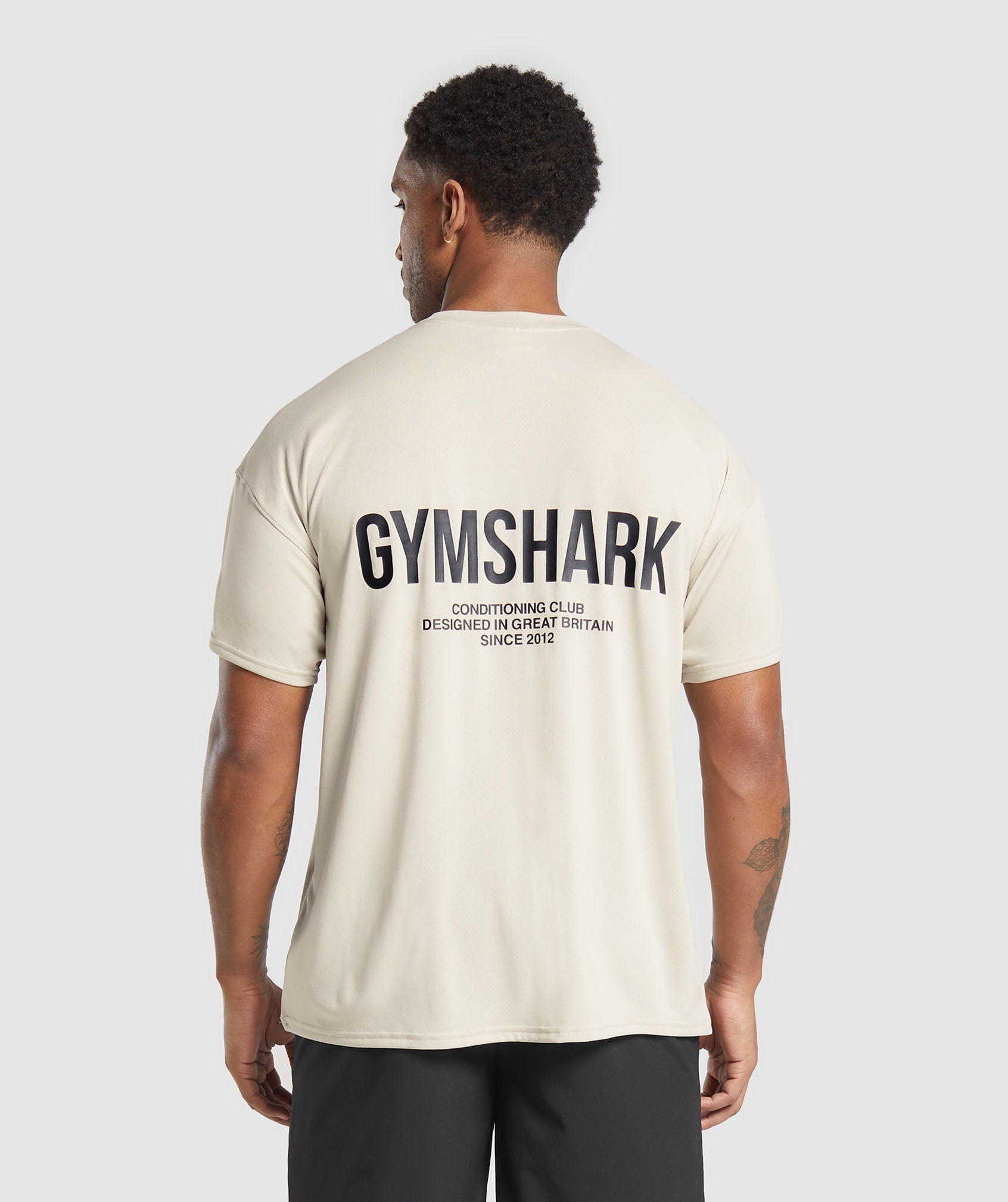 Gymshark Conditioning Club Oversized T-Shirt Pebble Grey