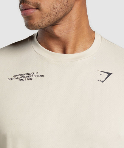 Gymshark Conditioning Club Oversized T-Shirt Pebble Grey