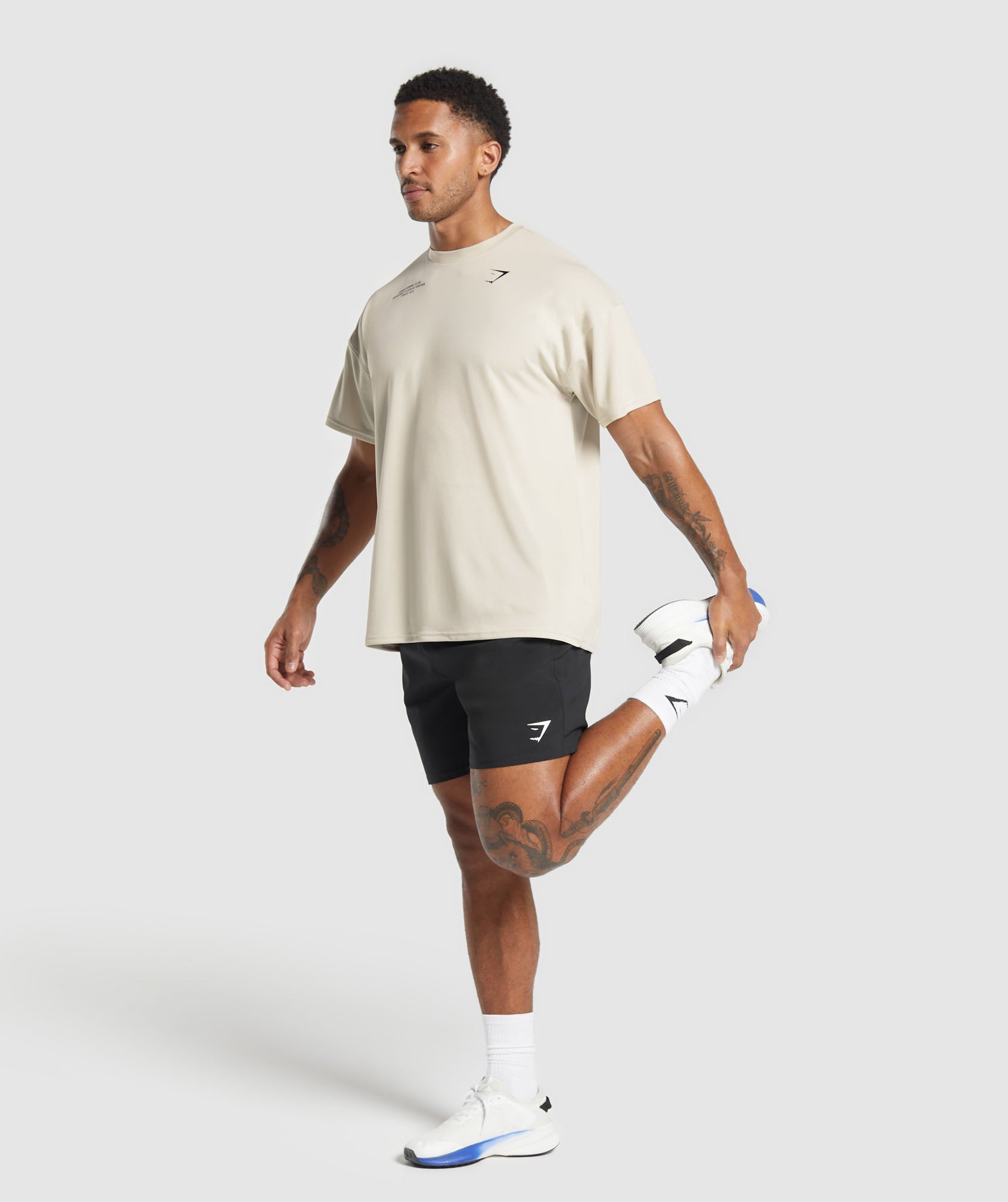 Gymshark Conditioning Club Oversized T-Shirt Pebble Grey