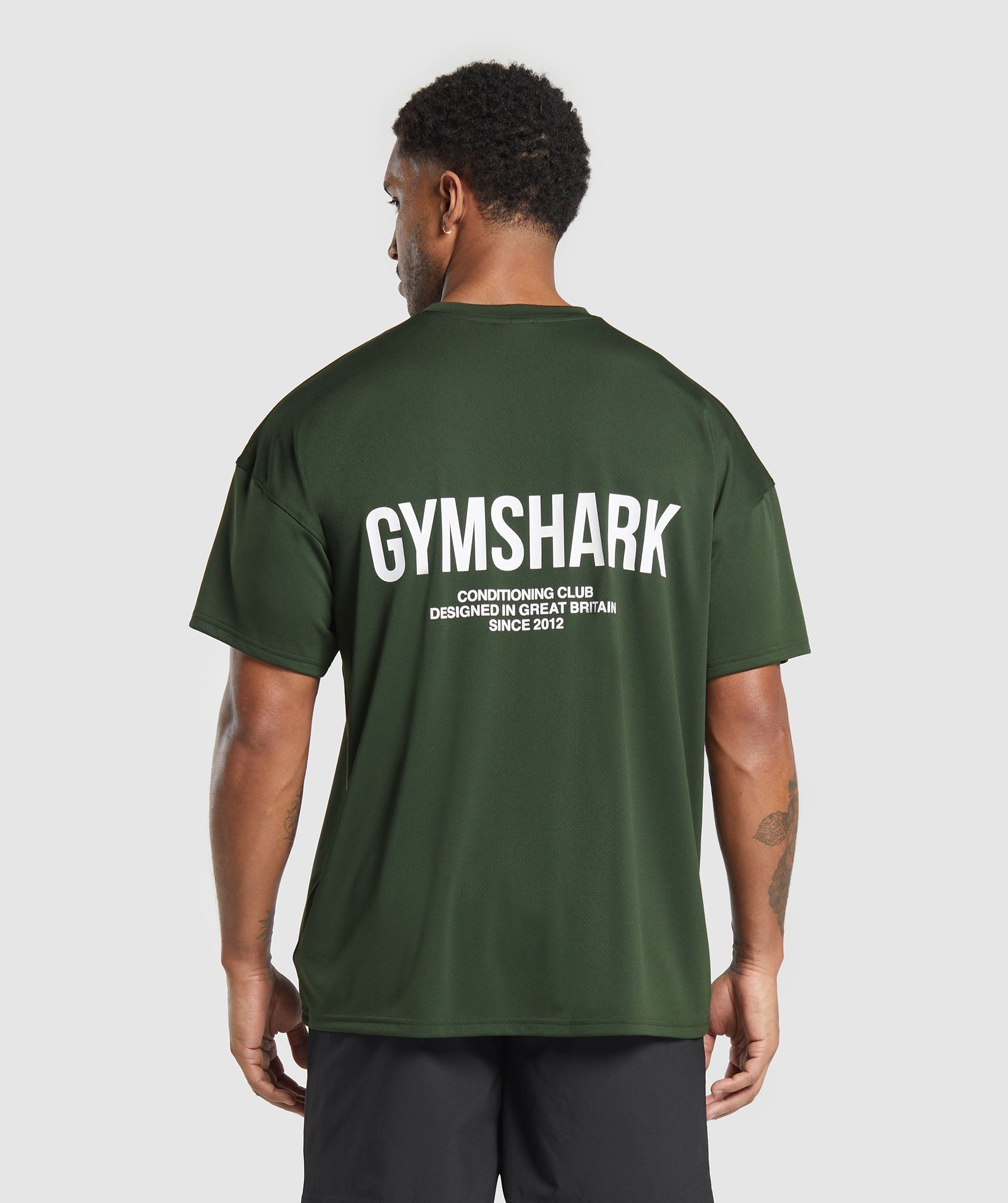 Gymshark Conditioning Club Oversized T-Shirt Trail Green