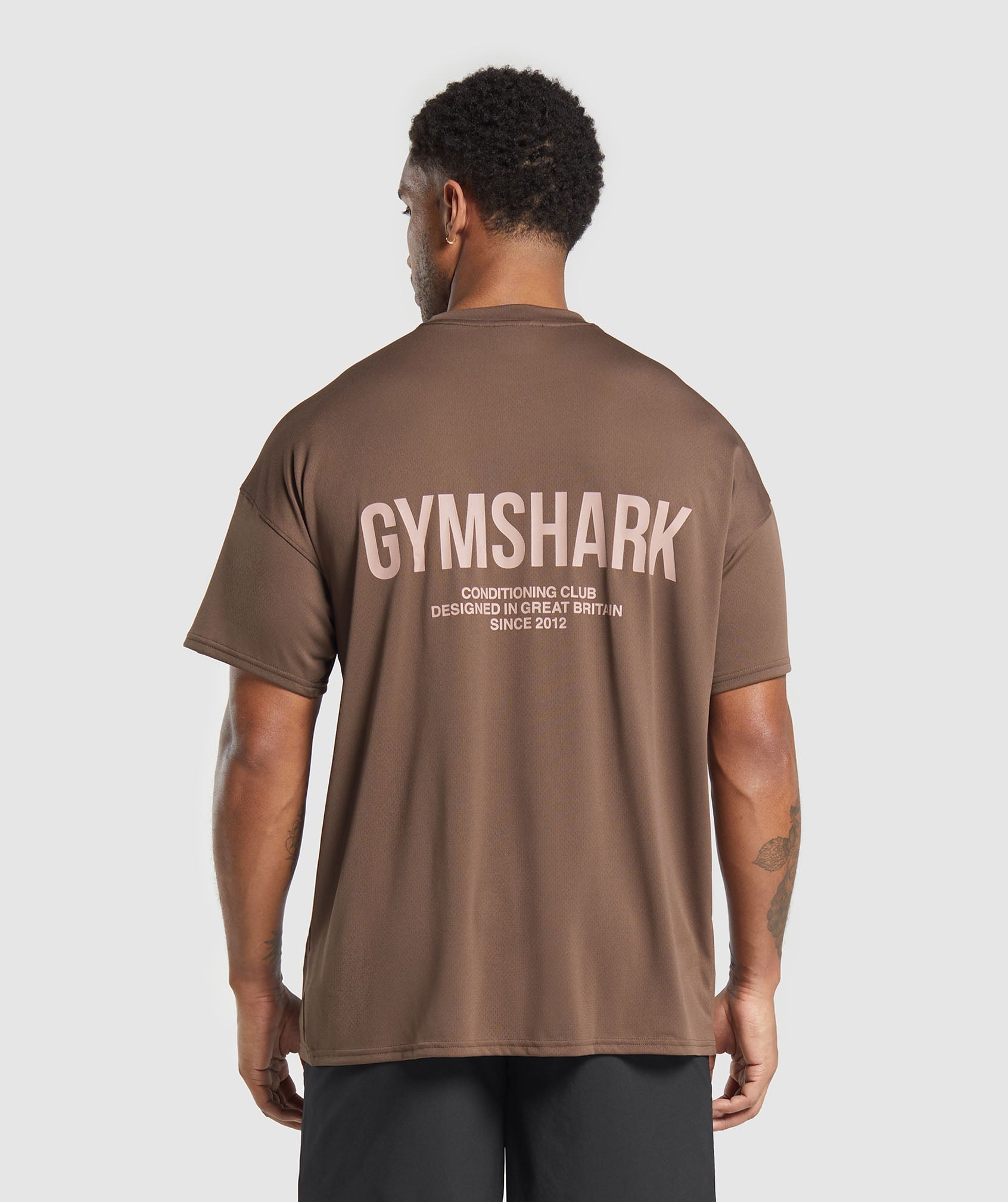 Gymshark Conditioning Club Oversized T-Shirt Walnut Brown