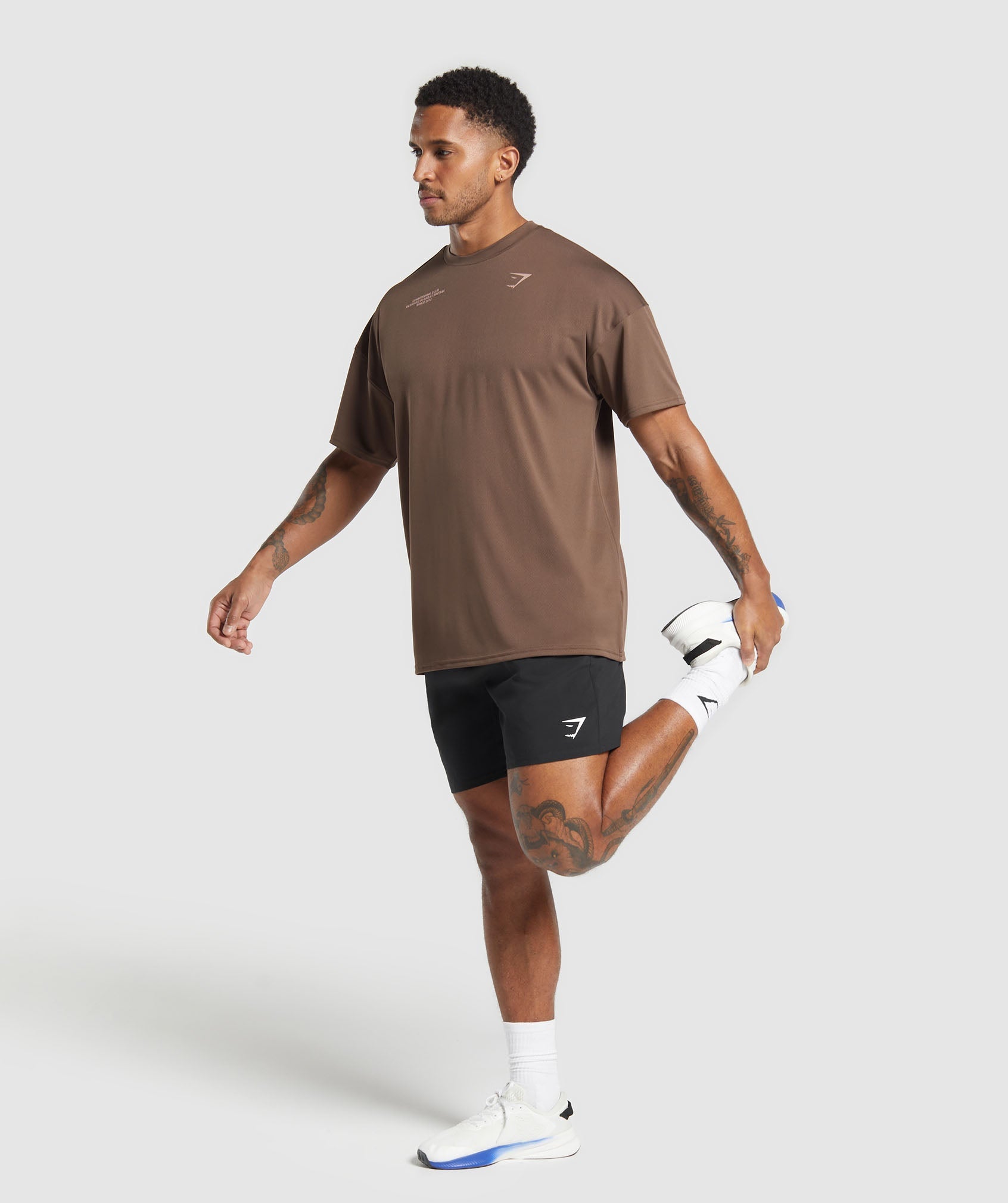 Gymshark Conditioning Club Oversized T-Shirt Walnut Brown