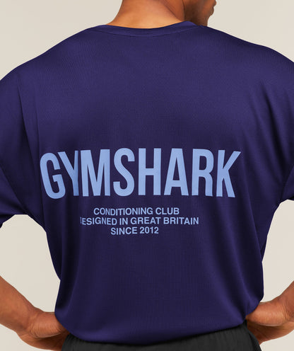 Gymshark Conditioning Club Oversized T-Shirt Indigo Purple