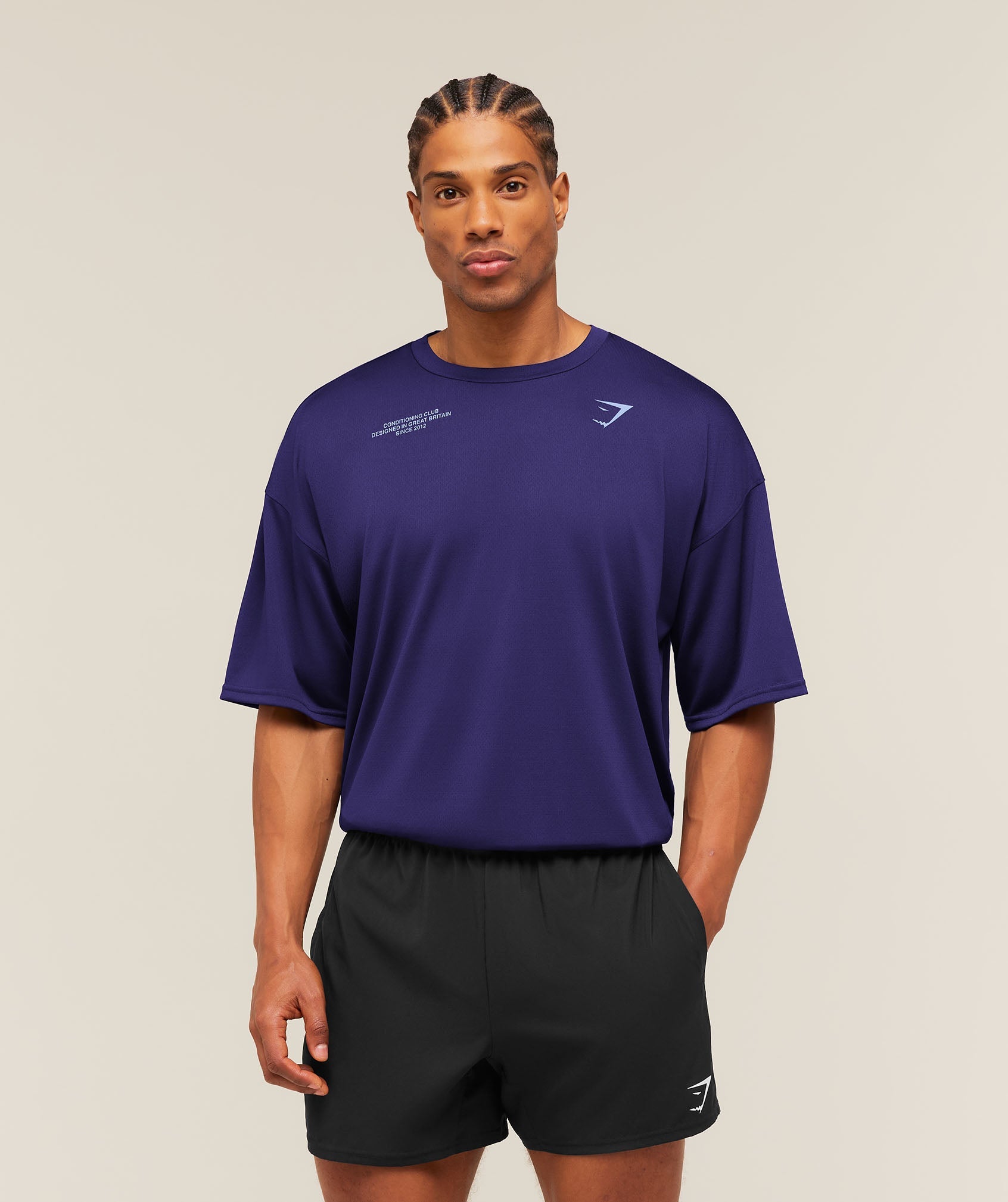 Gymshark Conditioning Club Oversized T-Shirt Indigo Purple