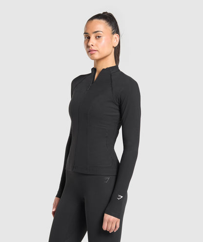 Women's Gymshark Conditioning Full Zip Jacket Black