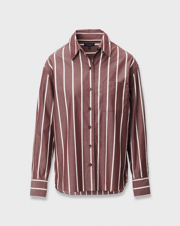 Rag & Bone Connie Striped Poplin Shirt