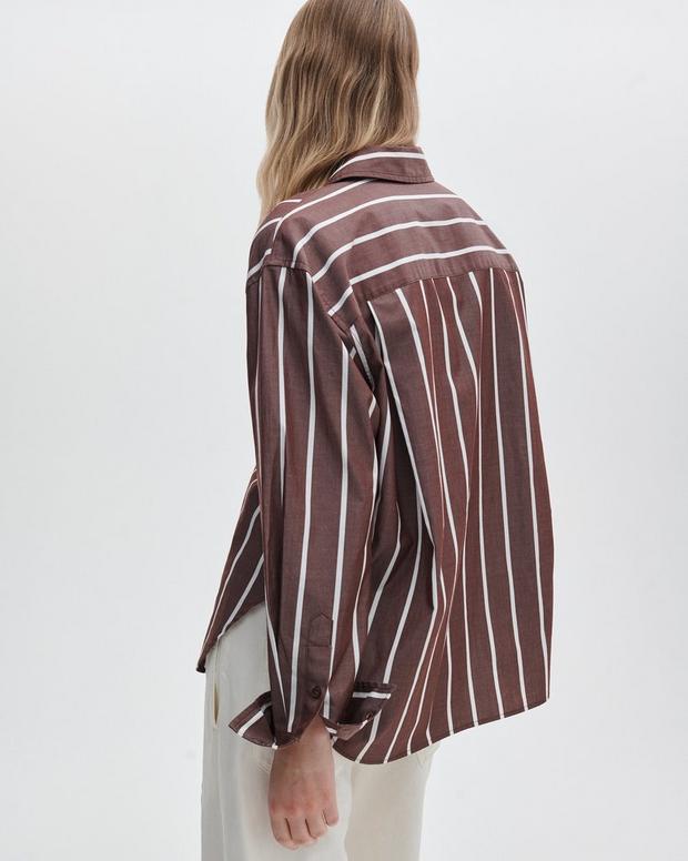Rag & Bone Connie Striped Poplin Shirt