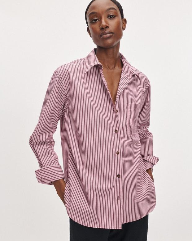 Rag & Bone Connie Striped Poplin Shirt