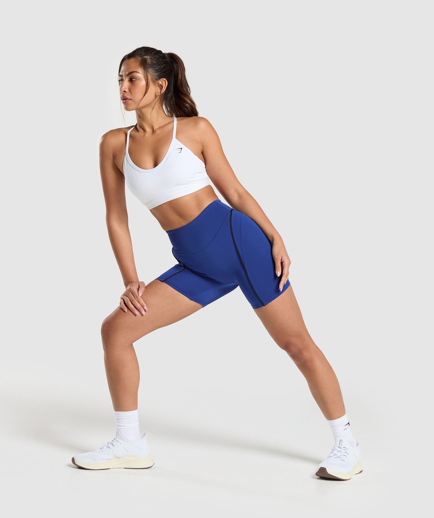 Women's Gymshark Contour Shorts Wave Blue