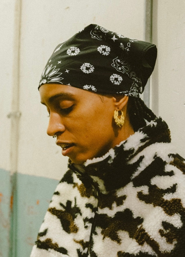 Denim Tears Cotton Wreath Door Knocker Earrings Small