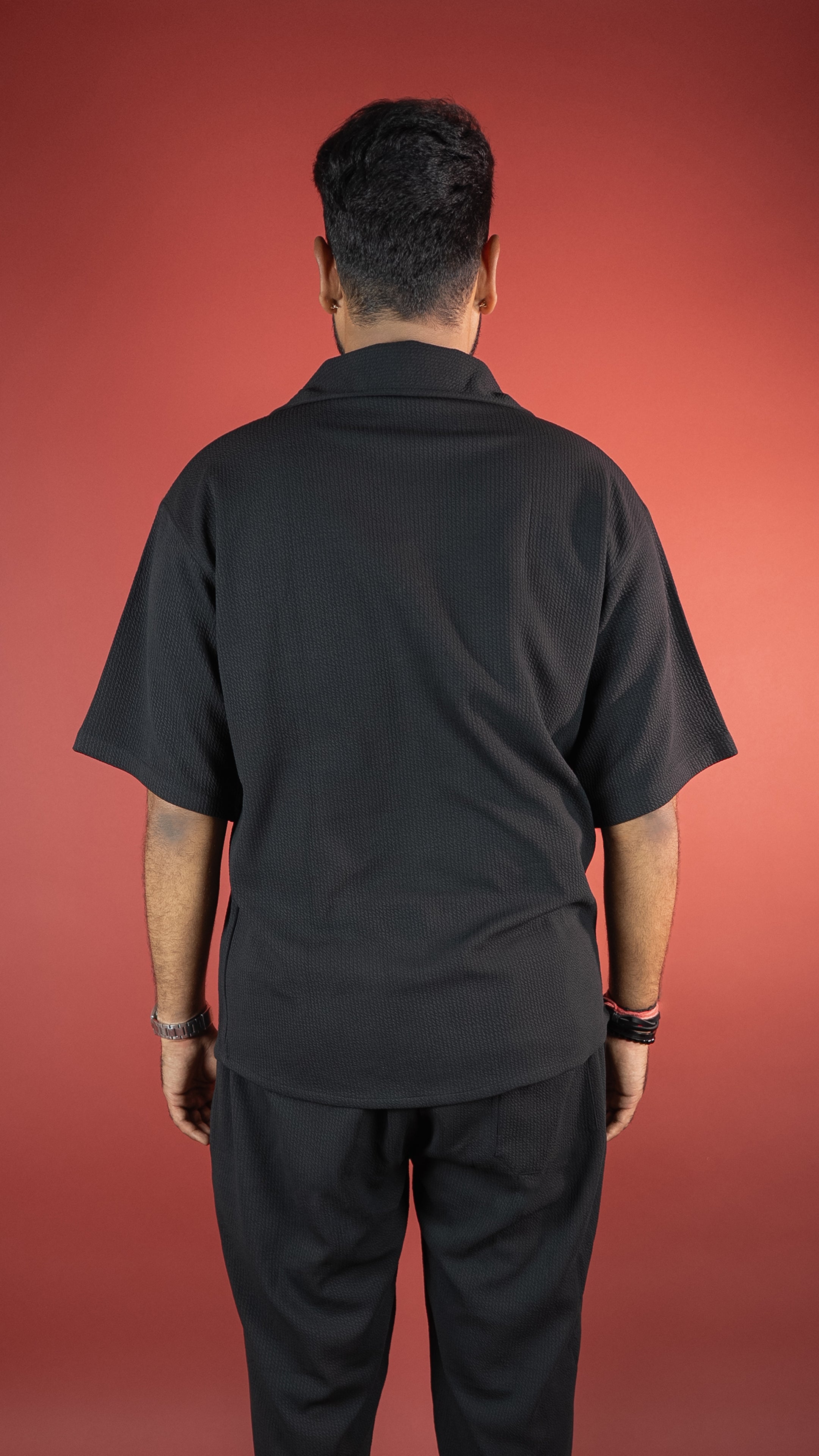 BLACK MEN'S CO-ORD SET