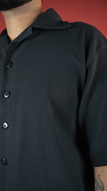 BLACK MEN'S CO-ORD SET