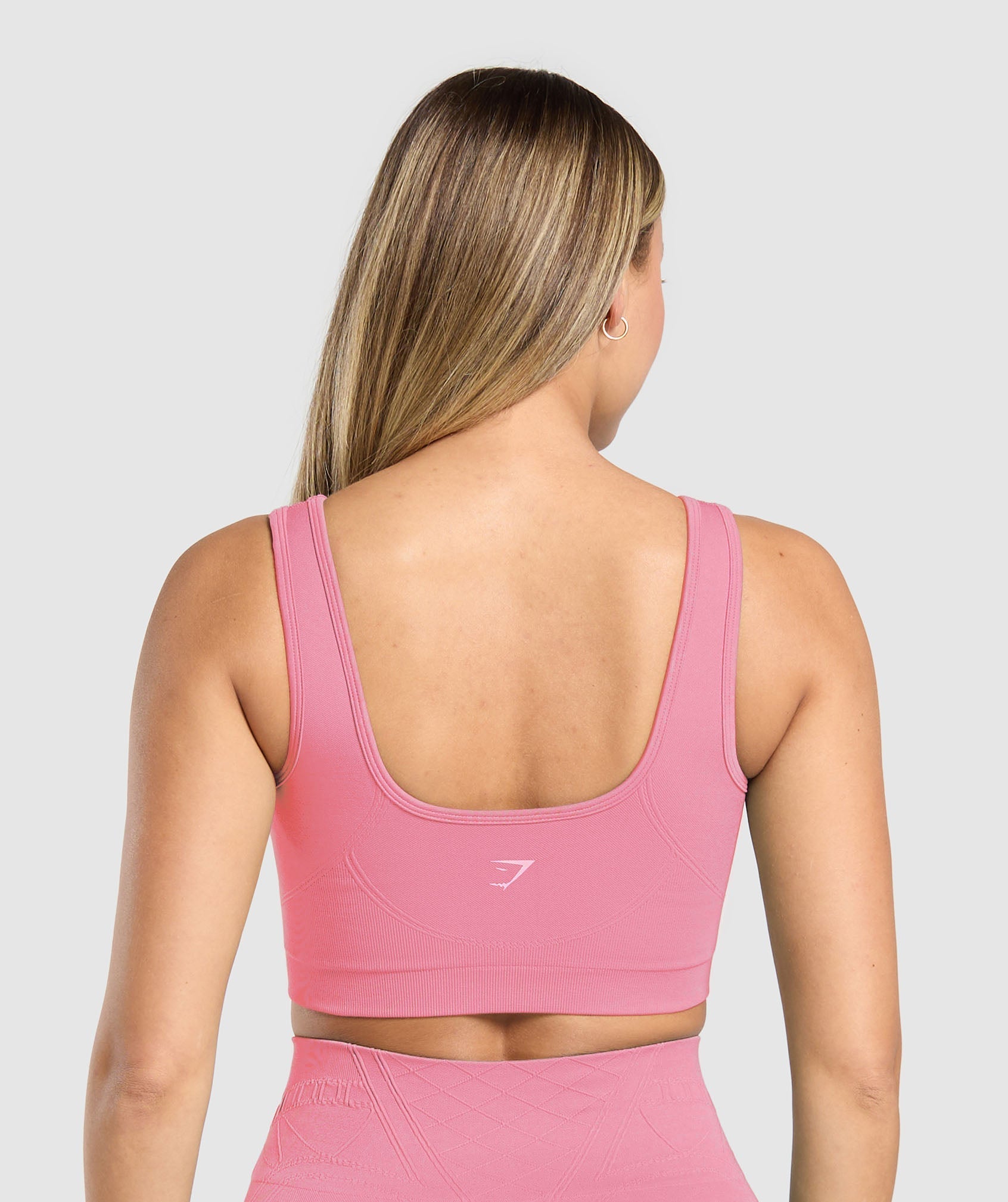 Women's Gymshark Corset Seamless Sports Bra Sunset Pink