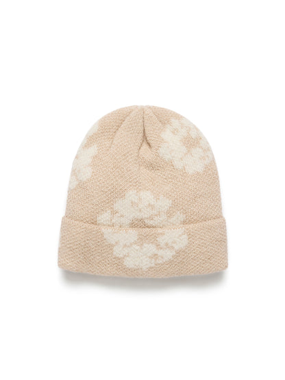 Denim Tears Cotton Wreath Alpaca Wool Knit Beanie Beige