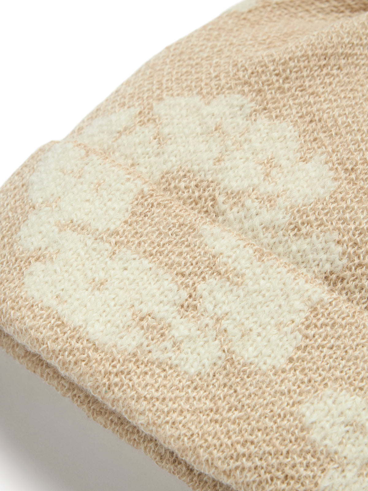 Denim Tears Cotton Wreath Alpaca Wool Knit Beanie Beige